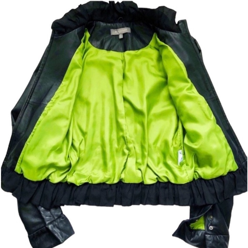 Real Leather MM Couture Crop Jacket—Buttery Soft - Great Condition! - Picture 5 of 8